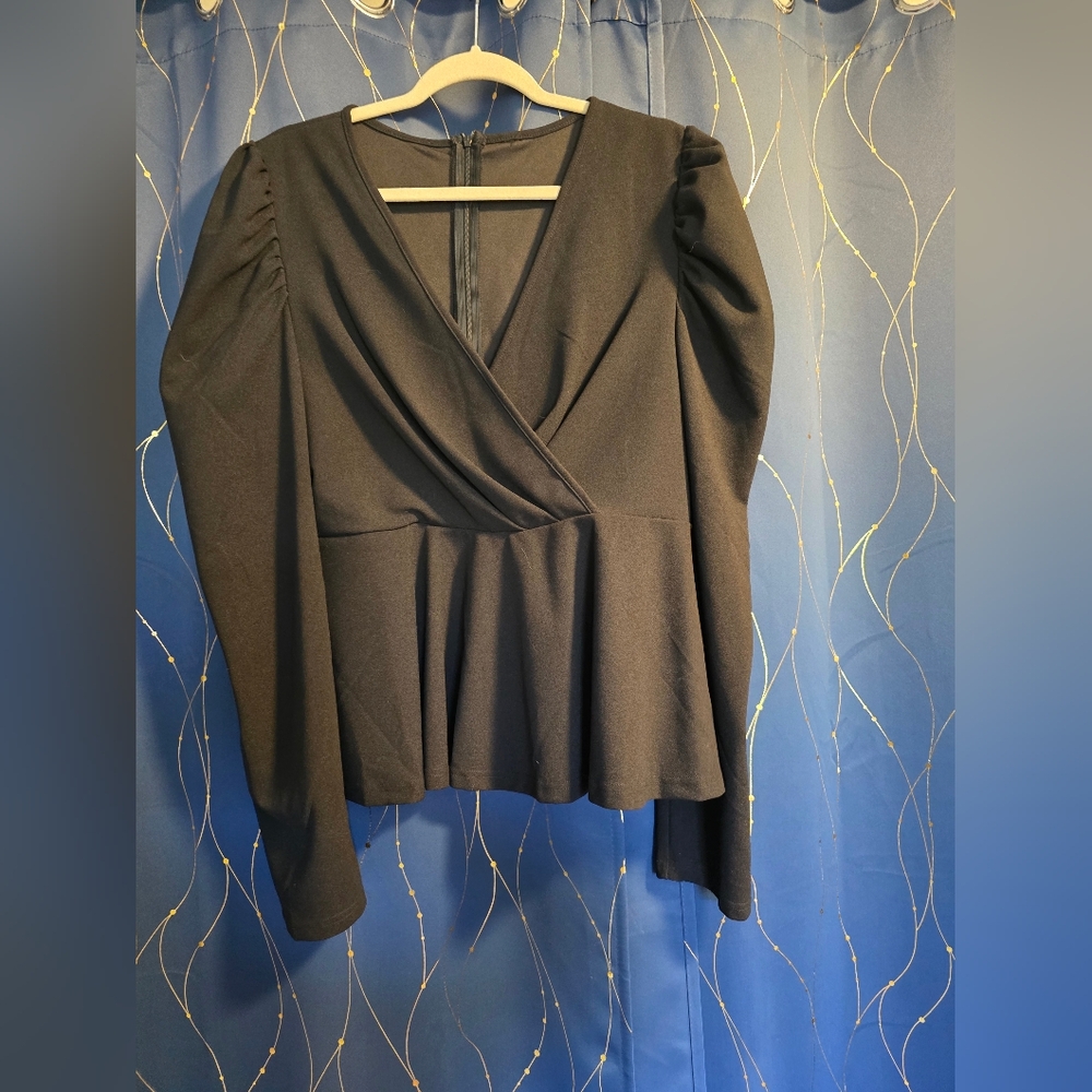 Elegant Black Women's Top